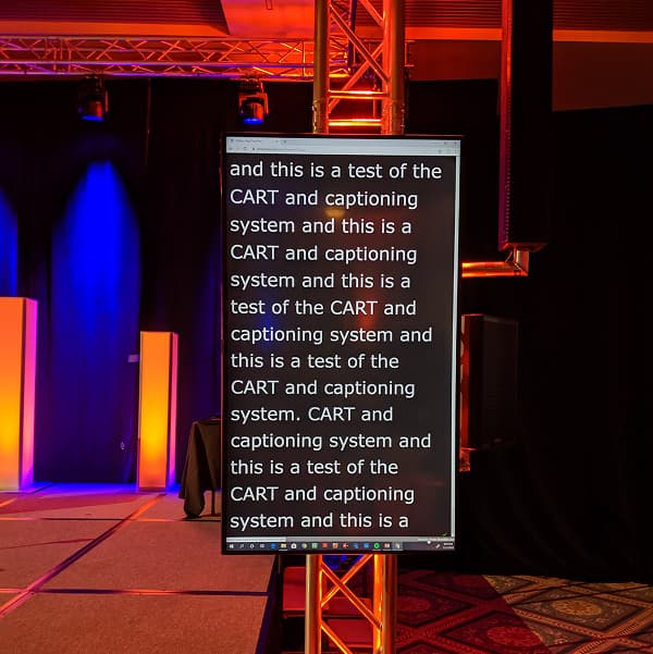 CART & Accessibility support in Syracuse and Central New York — Accessibility support built into the AV plan.